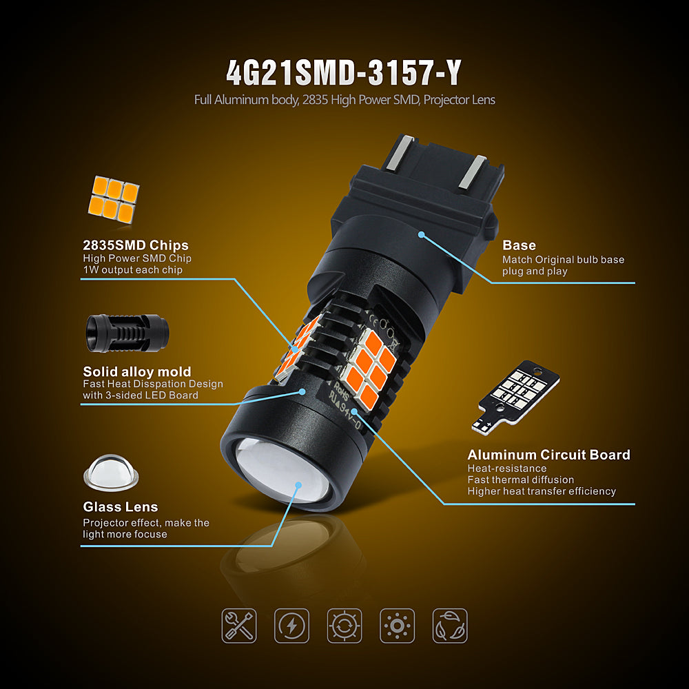 CK Series LED Exterior Light-3157 Amber