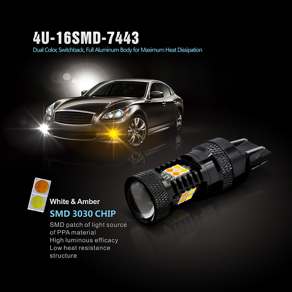 3030 LED Turn Signal Light-7443 Switchback