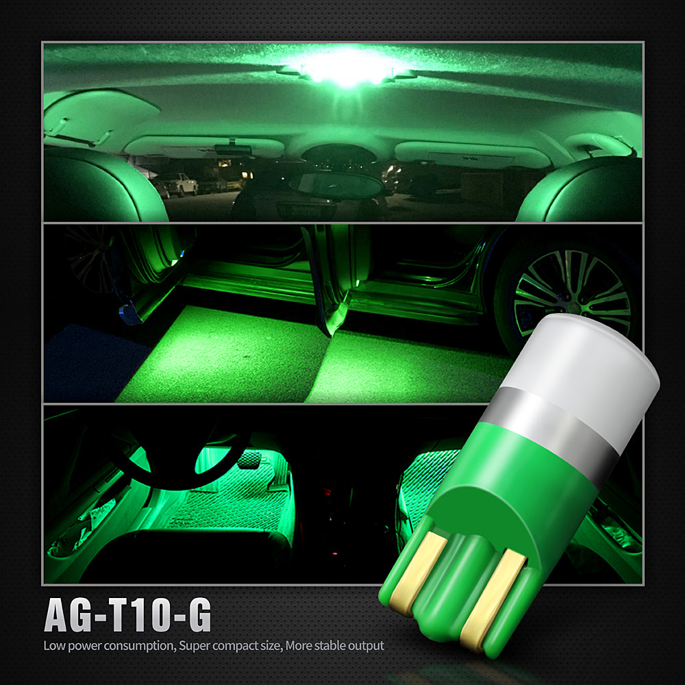 Pack of 6 LED Interior Lights-194 Green
